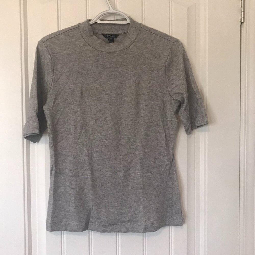 RW&CO. Heather Gray Short Sleeve Crewneck Tee